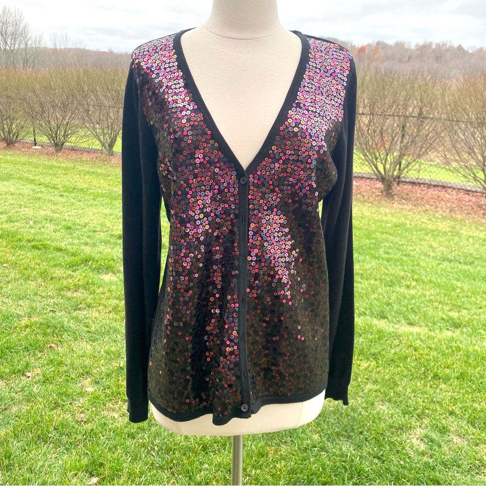 Diane Gilman Sequin Cardigan
